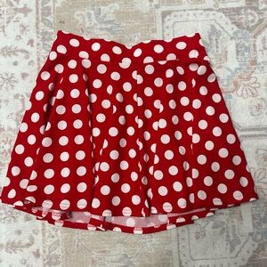 Urban Coco Red Polka Dot Skater Skirt size L